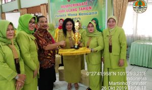 PERINGATI HUT PERWITA WANA KENCANA KE 73 , DHARMA WANITA TN TESSO NILO PEROLEH JUARA UMUM