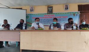 Petugas SPTN Wilayah I LKB Gelar Kegiatan Sosialisasi Pemulihan Ekosistem dan Kemitraan Konservasi Melalui Kegiatan Rehab DAS TN Tesso Nilo