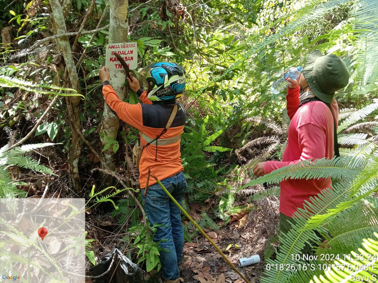 Perjuangan Tak Kenal Lelah: Patroli Satwa di SPTN Wilayah II Baserah